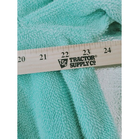 Vintage National Womens Snap-Front Mint Green Terrycloth Robe Size L Midi - Picture 10 of 13